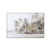 LVD Framed Canvas/Pine 80x120cm Tiki Hut Wall Hanging Art