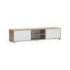 Avery Entertainment Unit Tv Cabinet Lowline Tv Stand 180cm 2 Doors Woodgrain And White