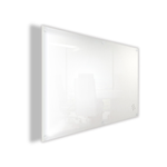 Lumiere Magnetic Glassboard  1200x1200mm with Acrylic Pen Tray Included - White/Clear