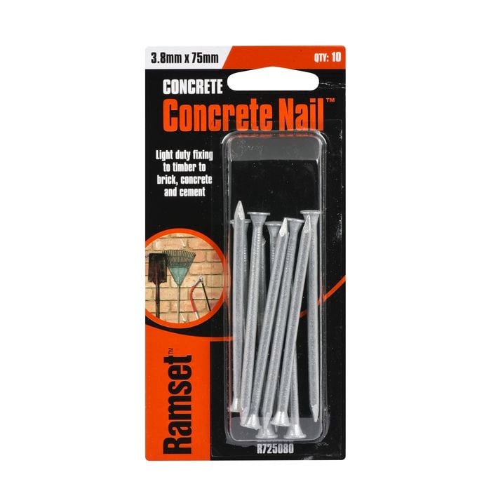 Ramset 3.8 x 75mm Concrete Nail - 10 Pack