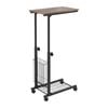 Costway Mobile Coffee Side Table C-shaped End Desk Coffee