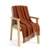 Soga Brown Polyester Throw Blanket Soft Cozy Sofa Bed