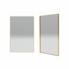 Forme 600mm Brushed Gold Rectangle Framed Mirror
