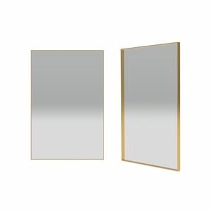 Forme 600mm Brushed Gold Rectangle Framed Mirror