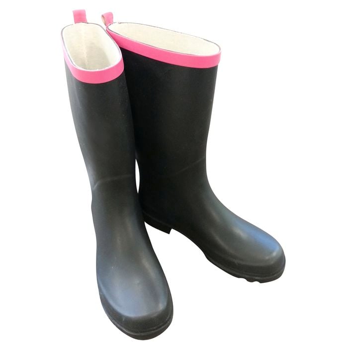 Troopers Size 8 Black Womens Rubber Gumboots