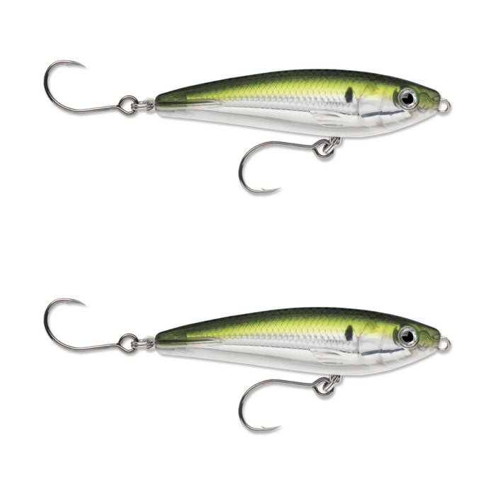 2x Rapala 9cm Saltwater X Rap SubWalk Walk the Dog Bait Fish Lures - Pilchard