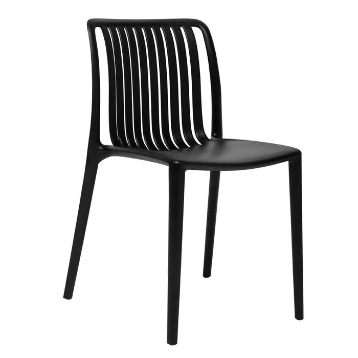 Bolero Verona Cafe Chairs Black (2 Pack) - DX976
