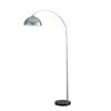 Oriel Lighting Marmo Arc Floor Lamp With Marble Base Chrome