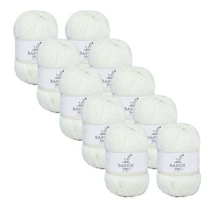 10x Malli Cream Blend Basic 100g Knitting/crochet Craft Yarn Acrylic/poly