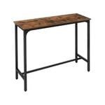 Costway 120cm Bar Table Dining Room Kitchen w/Footrest