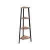 Costway 4-tier Corner Bookcase Ladder Shelf Metal Frame
