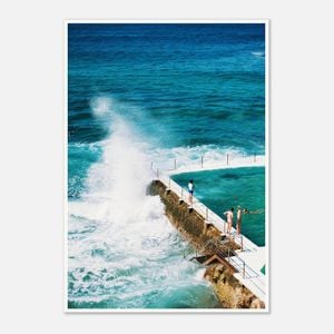 Galrie Bondi Beach Icebergs II Art Print Photography, Poster Only, A0 84 x 119cm (33 x 47inch)