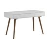 Modern Furniture BLANCO 120cm Study Desk - White & Walnut