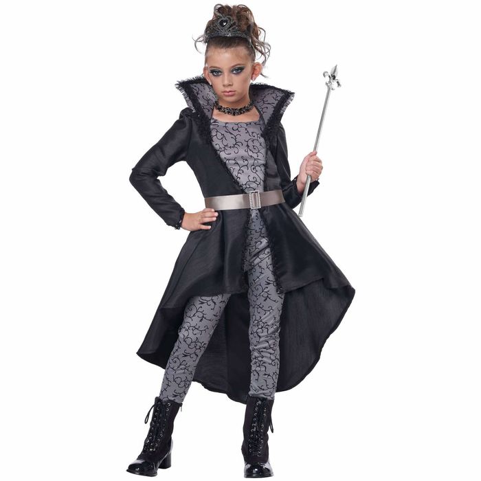 The Prin-Sass Dark Princess Gothic Medieval Halloween Fairytale Child Girls Costume S