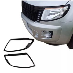 Matte Black Headlight Covers For Ford Ranger Pxi 2012-2015