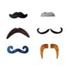 6pc Legami Self-Adhesive Hot Moustache Set Costume Party Dress Up Accessory