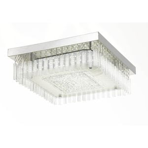 Telbix Chrome/Clear Andela Square Led Oyster