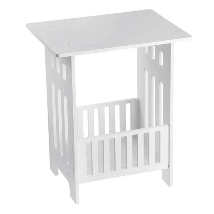 Lifebay Compact and Chic: Nordic Modern Mini Bedside Table with Storage