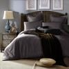 CottonMore 100% cotton 350TC Steel Grey Plain Cotton Quilt Cover Set - Superking
