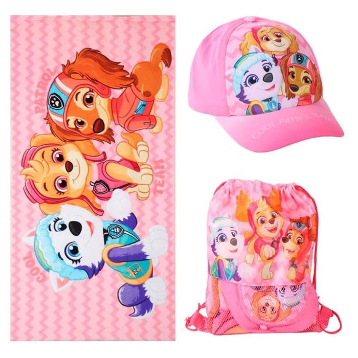 Paw Patrol Beach Swimming Towel, Gym Bag, Baseball Cap Set