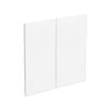 Kaboodle 600mm Nougat Truffle Modern Rangehood Door - 2 Pack