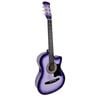 Karrera 38in Cutaway Acoustic Guitar with Guitar Bag - Purple Burst