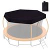 Advwin Trampoline Dust Shade Cover for 12FT 6 Poles Trampoline, 840D Oxford Fabric, Tear & UV Resistant, Easy to Install