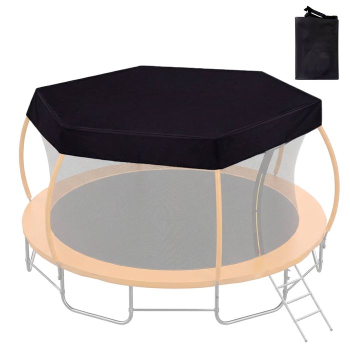 Advwin Trampoline Dust Shade Cover for 12FT 6 Poles Trampoline, 840D Oxford Fabric, Tear & UV Resistant, Easy to Install