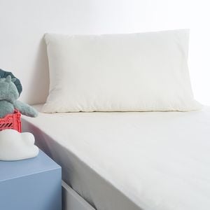 Minikins Junior Single Bed Fitted Sheet Set 180tc 100% Cotton Solid White