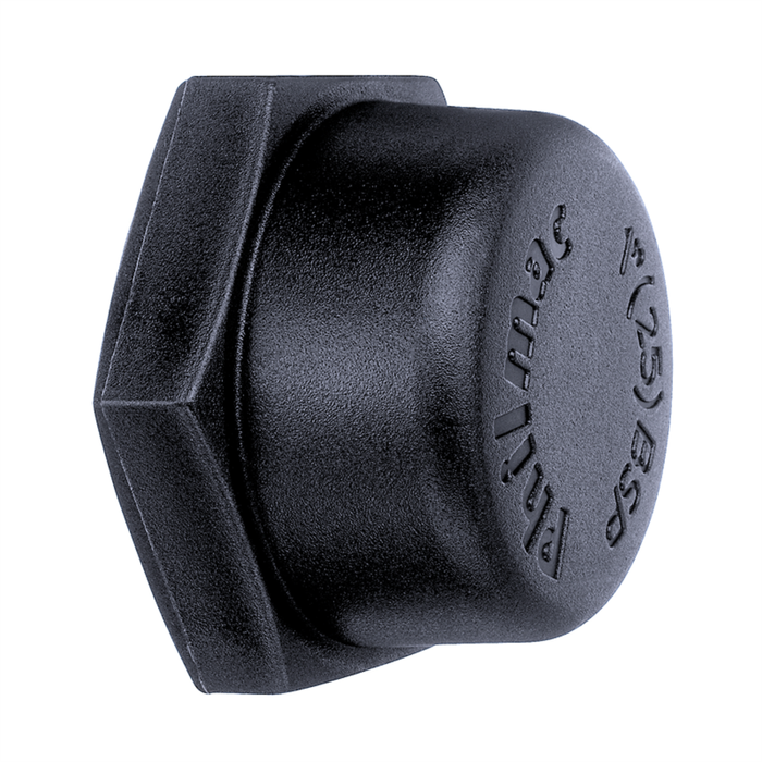 Marley Philmac 1-1⁄2" Black Threaded Cap
