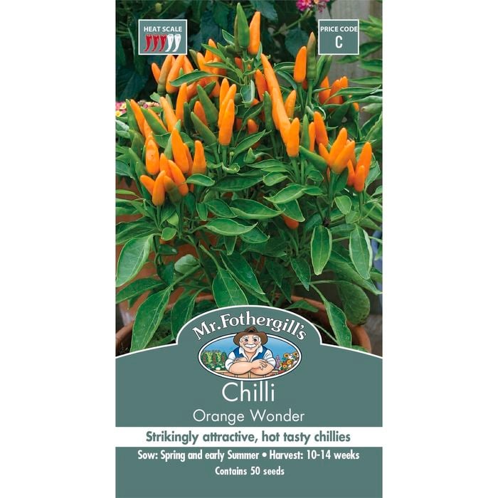 Mr Fothergill's Chilli Orange Wonder Seeds