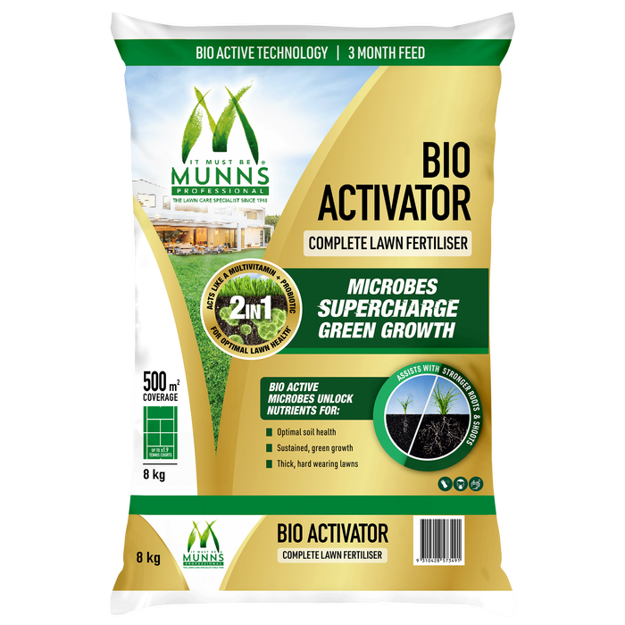Munns Professional 8kg Bio Activator Lawn Fertiliser