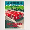 Galrie Vintage Racing Poster for the XXXVI Grand Prix of ACF in Comminges, France Artwork, White Frame, A2 42x 60cm (16x 24inch)