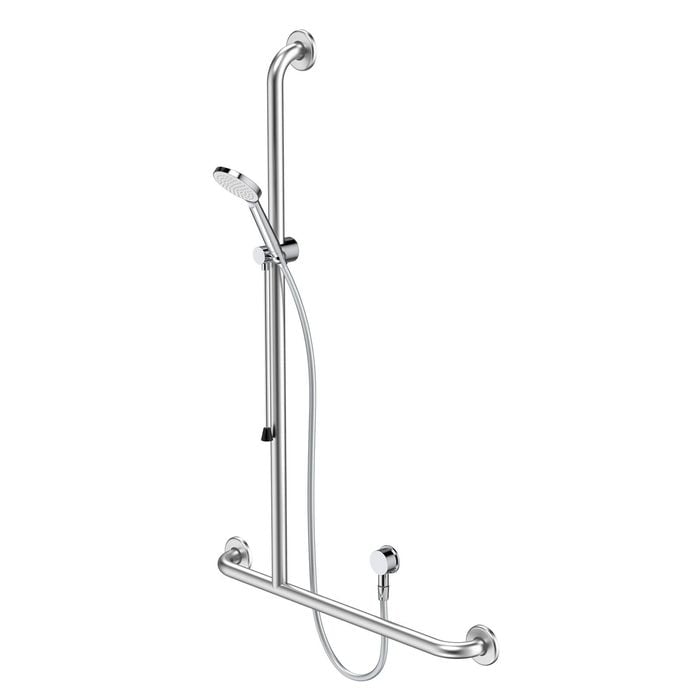 Caroma Care Support Accessible Shower Set with Inverted T Rail