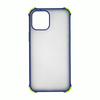 Shockproof Armour Matte Case Cover - For Apple iPhone 13 Pro (Blue)
