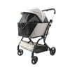 InstaCollapse Detachable Dog Stroller and Pet Car Seat Carrier Combo – Taupe