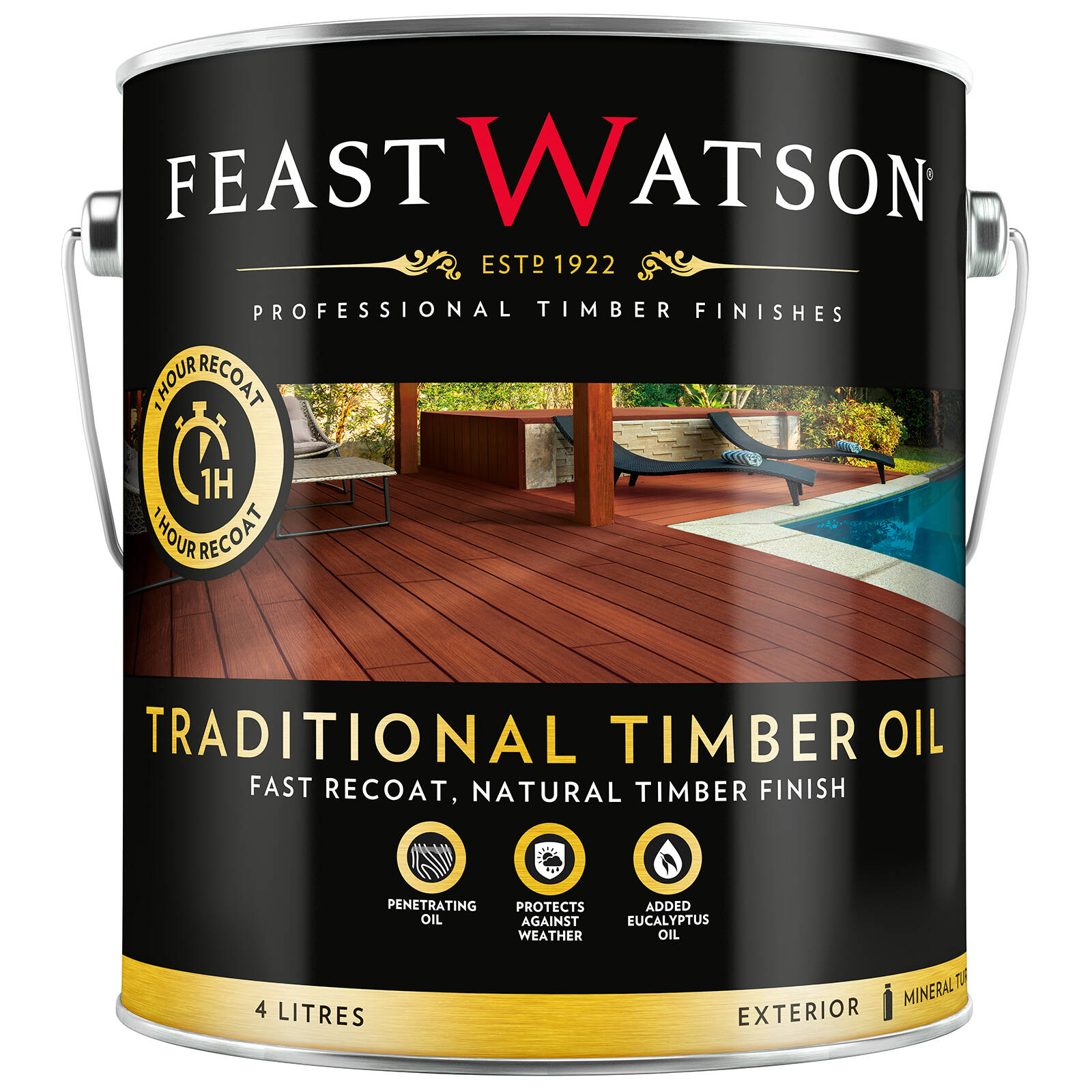 Feast Watson 10L Merbau Traditional Timber Oil thumbnail 2