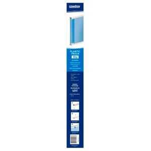 Cowdroy 1800mm White Plastic Sliding Door Track