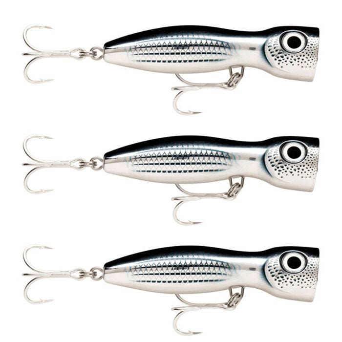 3x Rapala 13cm X Rap Magnum Xplode Topwater Heavy Duty Fish Lures - Mullet