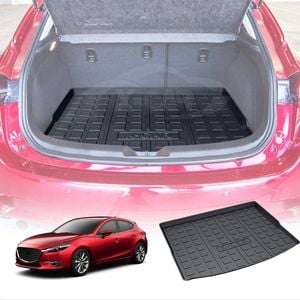 3D Moulded Waterproof Cargo Rubber Mat Boot Liner Luggage Fit Mazda 3 Hatchback BN BM 2014-2019