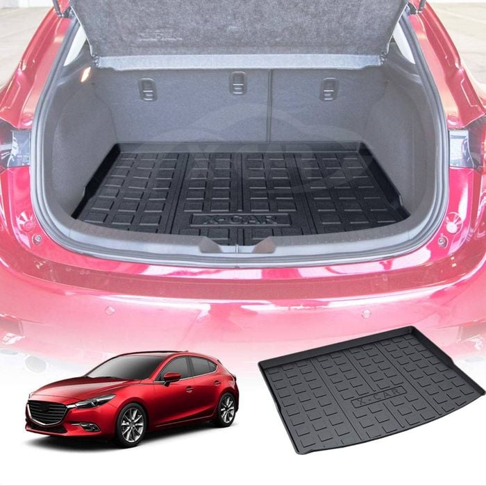 3D Moulded Waterproof Cargo Rubber Mat Boot Liner Luggage Fit Mazda 3 Hatchback BN BM 2014-2019
