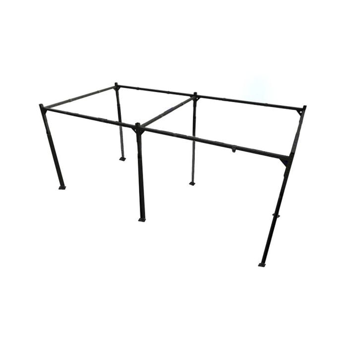 Smai 14 Station Boxing Bag Rack Pack - Option D: Frame Only - Black