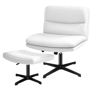 ALFORDSON Office Chair Armless White