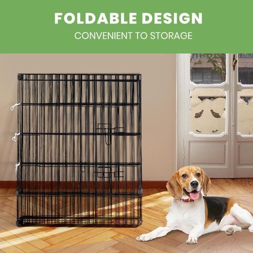 Taily 30 Dog Playpen 8 Panel Foldable Pet Fence Exercise Play Pen Cat Rabbit Puppy Cage Enclosure Bunnings Australia