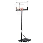 Everfit 3.05m Portable Basketball Hoop Knob Adjustable Height PET Backboard Wheeled Base