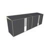 Build-A-Shed 1.2 x 6.0 x 2.0m Skillion Dual Single Sliding Side Doors Shed - Grey