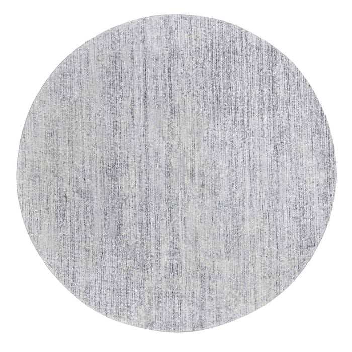 Loopsie-200cm X 200cm-tomi Grey Distressed Washable Round Rug