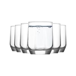 LAV Diamond Glass Water Tumblers - 215ml - Pack of 12