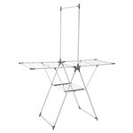 Practa 21 Rail Foldable Clothes Airer With Hanging Rack