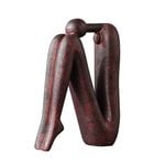 SOGA 13x20cm Ornament Modern Stickman Art Sculpture Minimalist Resin Statue